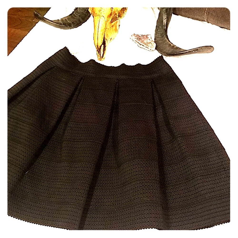 NWT Express Black Flared Skirt M